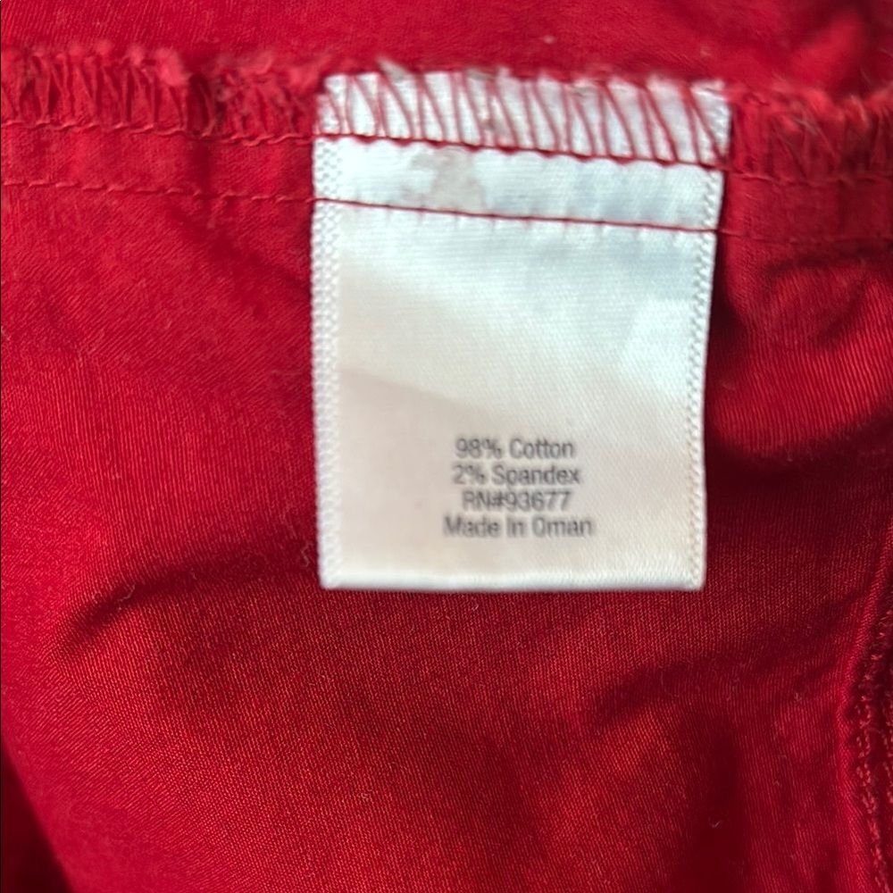 St. John's Bay Red Mini Skort - Picture 9 of 10